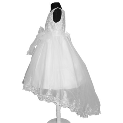 Rochie alba cu trena White Princess R226