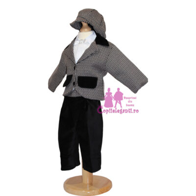 Compleu botez alb-negru