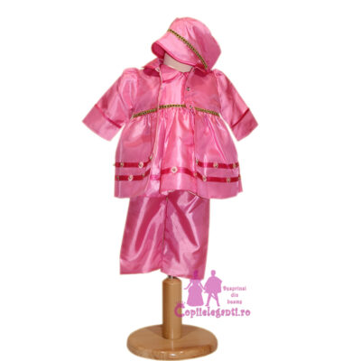 Compleu roz cu pardesiu C257