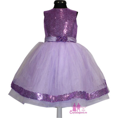 Rochie mov cu paiete R742-8