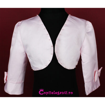 Bolero roz cu fundite B1221