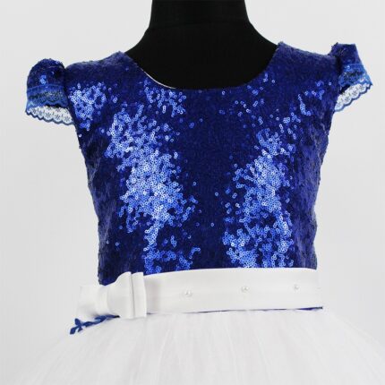 ROCHIE PAIETE SI DANTELA ALBASTRU ELECTRIC R1182-3