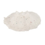 Fusta alba cu perle F1342-1