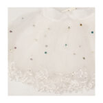 Fusta alba cu perle F1342-1 - imagine 2
