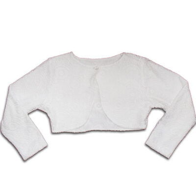 BOLERO ALB DANTELA B1535