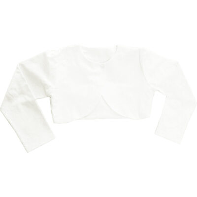 Bolero alb bumbac B1533-1