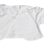 Bolero alb bumbac B1533-1 - imagine 2