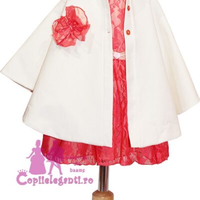 Compleu rochita dantela si pelerina