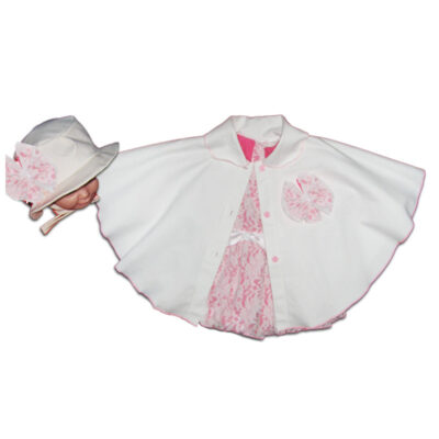 Compleu rochita dantela si pelerina C1580-2