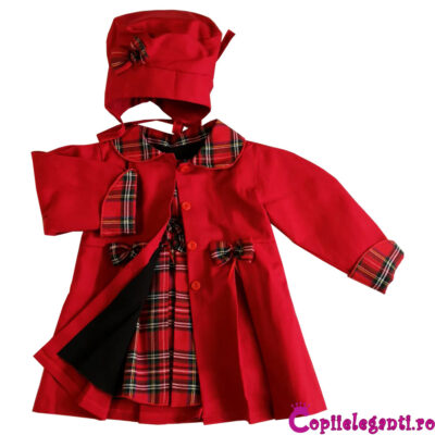 COMPLEU SARAFAN SI PARDESIU ROSU C1589-3