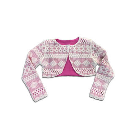 Bolero cu dantela pentru fete B1560-2
