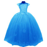 Rochie printesa Tatiana turquoise R1434-18