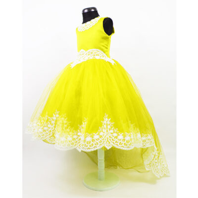 Rochie galbena cu trena Simona R1650-2