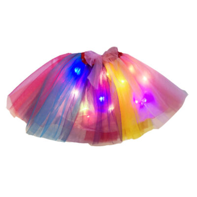 FUSTA MULTICOLORA CU LUMINITE F1753