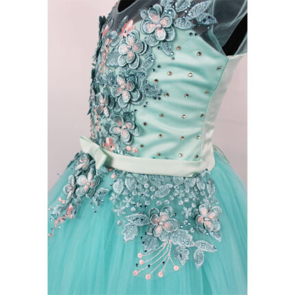 ROCHIE LUNGA PRINTESA SERENA VERDE TURCOAZ R1855-1