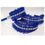 Coronite albastre dantela