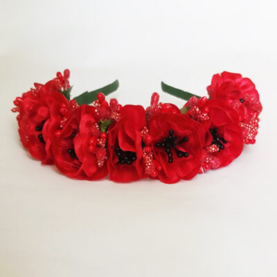 Coronita flori rosii CE00099-3