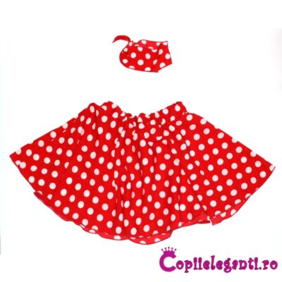 FUSTA CU BULINE SI ESARFA F1755-2