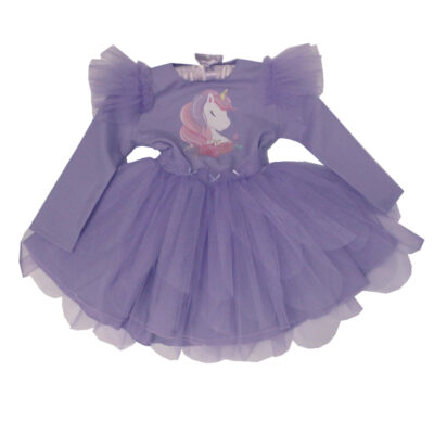 Rochita mov cu unicorn R1617-2