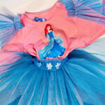 Rochita printesa Ariel turcoaz R1617-6 - imagine 2