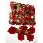 Clama / brosa trandafir rosu CE00104-1 - imagine 3