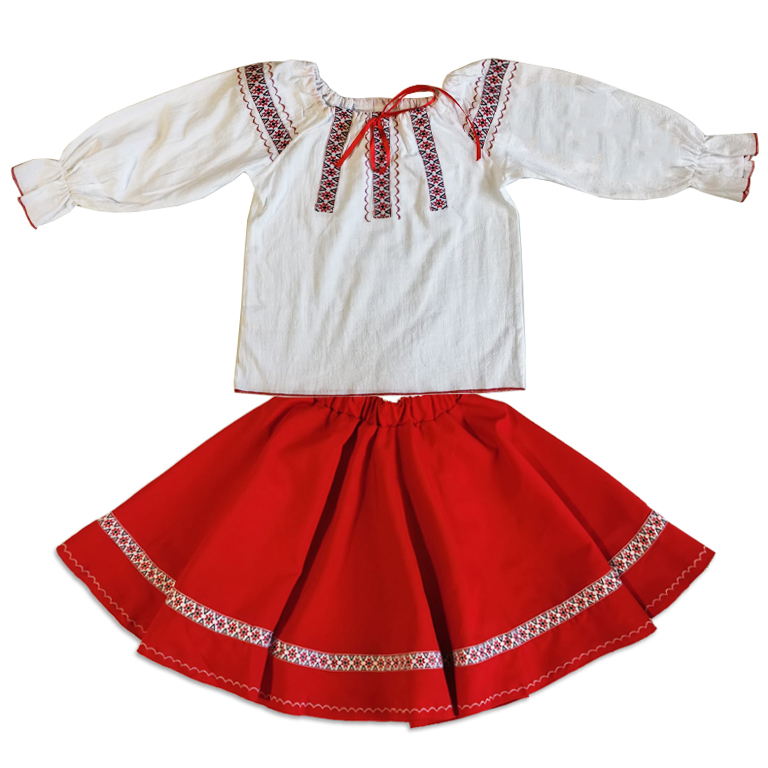 compleu traditional fete 1 Compleu ie si fusta cu motive C1940 - imagine 1