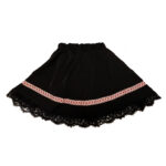 Fusta neagra motive si dantela F1945-1