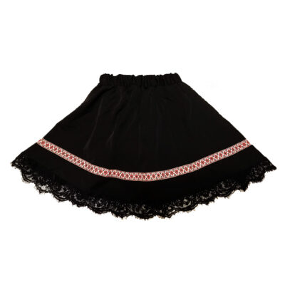 Fusta neagra motive si dantela F1945-1