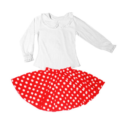 Compleu fetite bluza si fusta COM0003