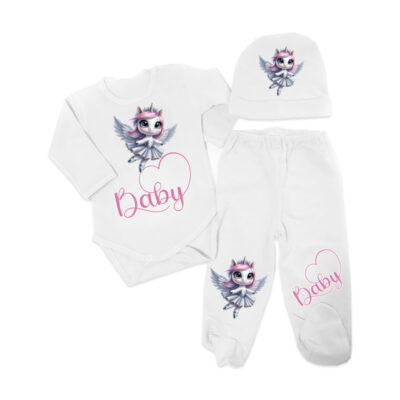 Compleu alb bebe C2006-3