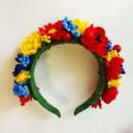 Coronita flori tricolor CE00099-25 - imagine 3