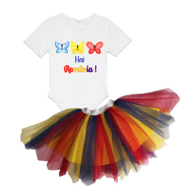 Compleu bebeluse fusta si body COM0006-1