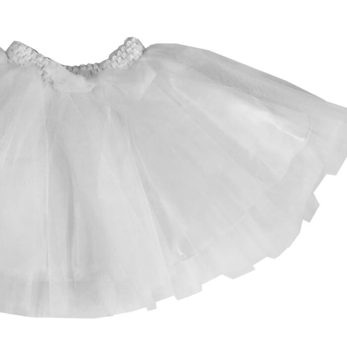 Fusta alba din tulle F2071-6 - imagine 6