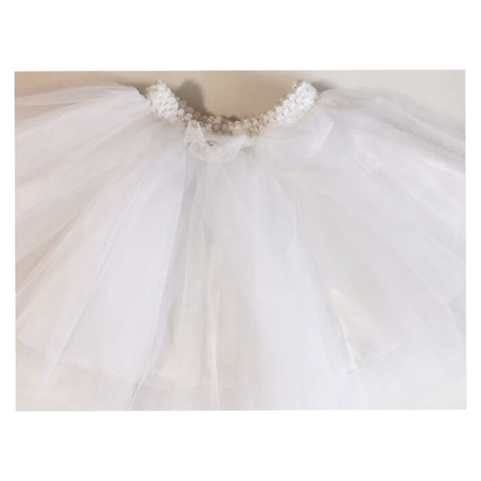 Fusta alba din tulle F2071-6 - imagine 4
