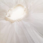 Fusta alba din tulle F2071-6 - imagine 3