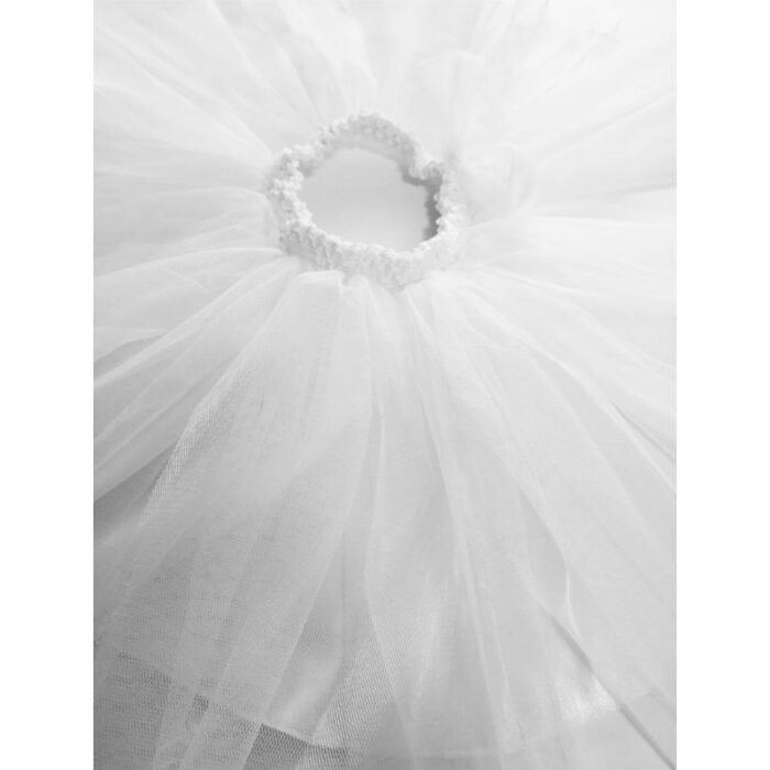 Fusta alba din tulle F2071-6 - imagine 2