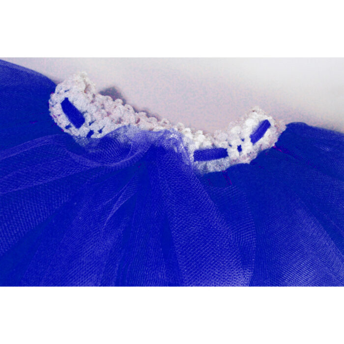 Fusta albastra din tulle F2071-3 - imagine 2