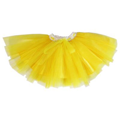 Fusta galbena din tulle F2071-2
