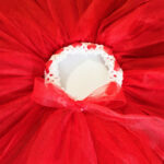 Fusta rosie din tulle F2071-1 - imagine 2
