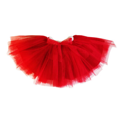 Fusta rosie din tulle F2071-1