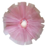 Fusta roz din tulle F2071-5 - imagine 4