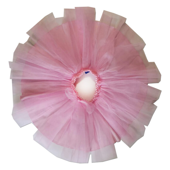 Fusta roz din tulle F2071-5 - imagine 4