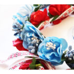 Bentita flori bleu CE00145-1 - imagine 2
