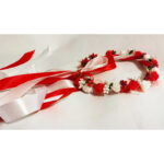 Bentita flori alb rosii CE00085-11 - imagine 6