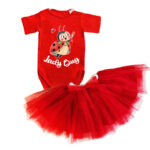 Compleu bebeluse fusta si body COM0006-6