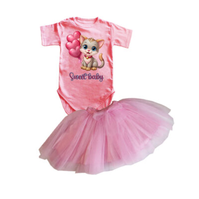 Compleu bebeluse fusta si body COM0006-7