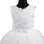 Rochie printesa Clementina alba R1640 - imagine 3
