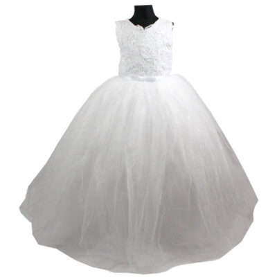 Rochie printesa Clementina alba R1640