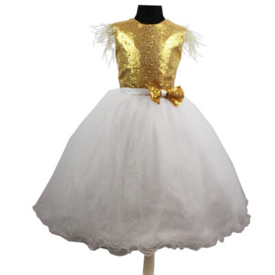 Rochie cu paiete aurii R1864