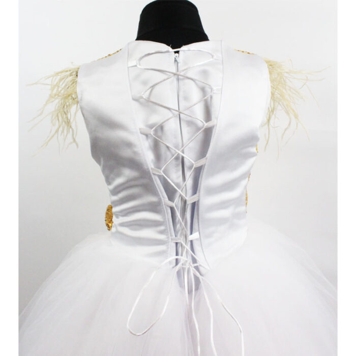 Rochie cu paiete aurii R1864 - imagine 3